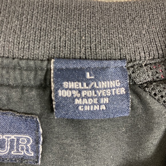 PGA Tour Windbreaker Jacket Adult Large Black Golf Pullover Zip Off Long Sleeves - Picture 8 of 16